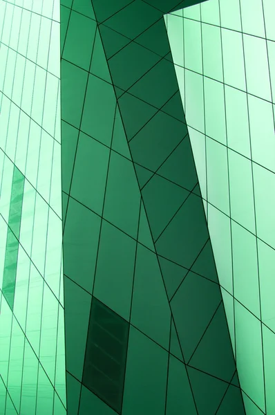 Green metallic tiles