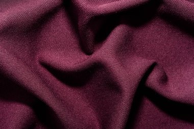 Arka plan ve tasarım çalışmaları için kumaş dokusu, güzel buruşuk ipek ya da keten deseni. Buruşuk bir bez parçası. Kumaş