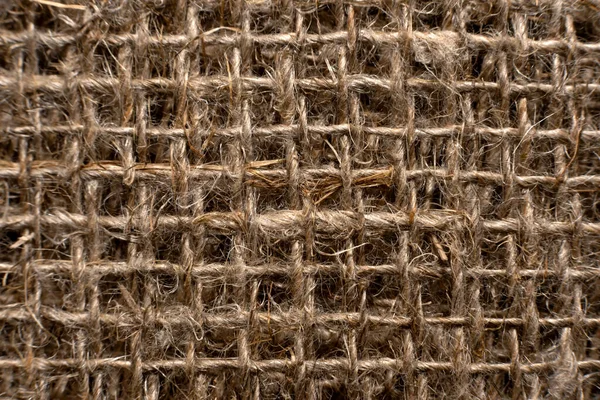 Pano Textura Tecido Serapilheira Close Material Embalagem Antecedentes Burlap Hessian — Fotografia de Stock