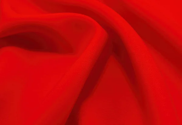 Materiał Materiał Tło Czerwonego Materiału Wołami Zgnieciona Tkanina — Zdjęcie stockowe