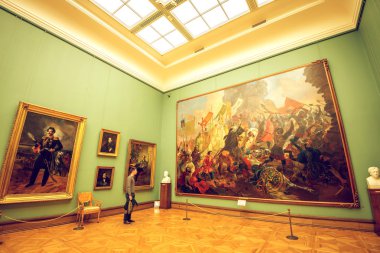 Tretyakov gallery in Moscow. Interior. clipart