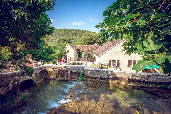 Casa de recordação no parque nacional de Krka — Fotografia de Stock