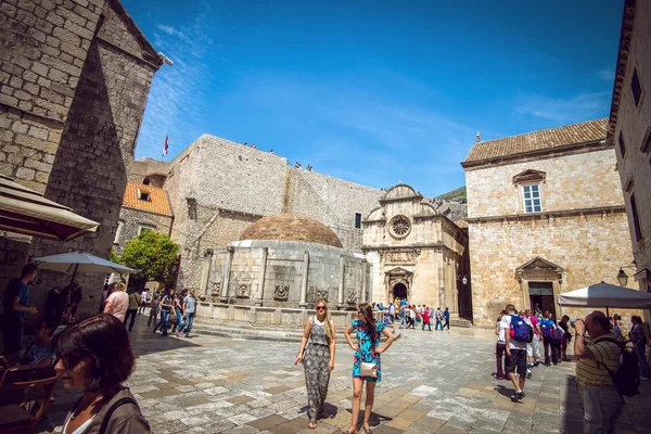 Dubrovnik straat leven, Kroatië — Stockfoto