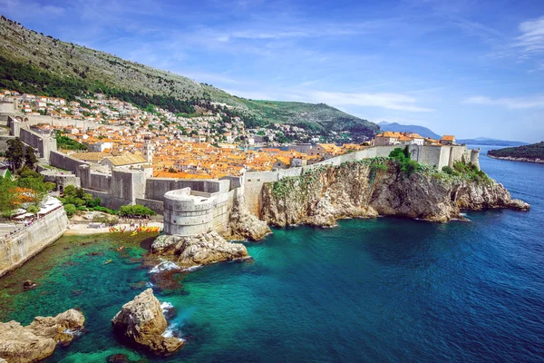 Dubrovniks gamla stad panorama — Stockfoto