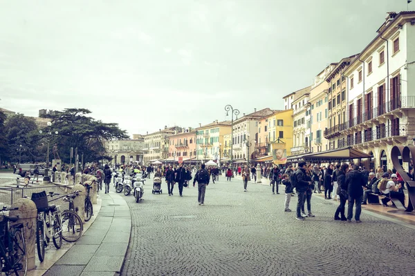 Ruas de Verona por dia — Fotografia de Stock