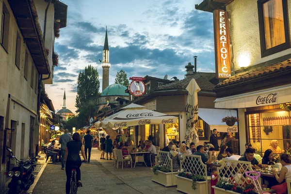 Iftar middag i Sarajevo, Bosnien och Hercegovina — Stockfoto