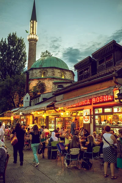 Cena Iftar a Sarajevo, Bosnia — Foto Stock