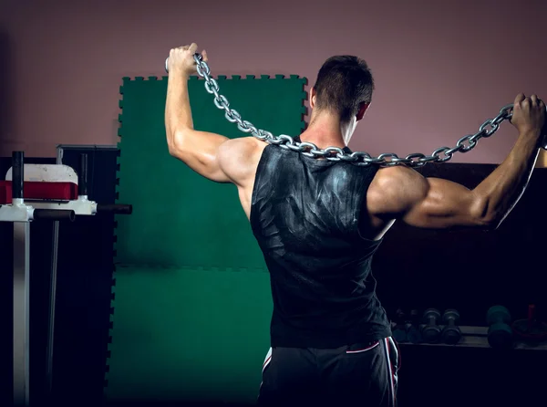 Cadena de hierro en forma hombre —  Fotos de Stock