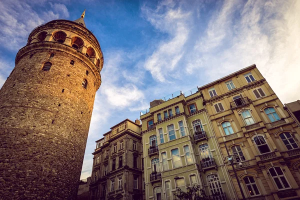 Torre de Galata à tarde — Fotografia de Stock