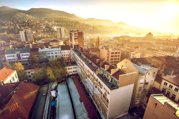 Panoráma města Sarajevo — Stock fotografie