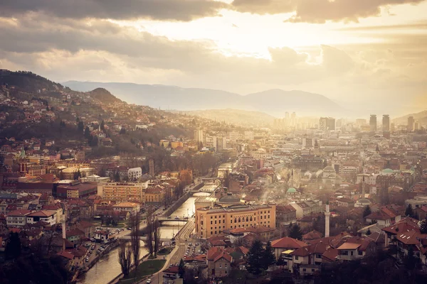 Paesaggio di Sarajevo — Foto Stock