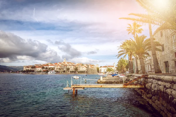 Korcula cidade velha — Fotografia de Stock