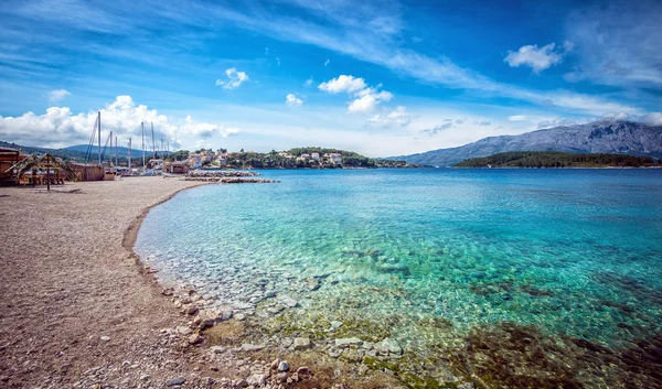 Lumbarda Hırvatistan Beach'de — Stok fotoğraf