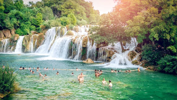 Parc national de Krka avec cascades — Photo