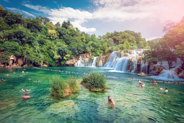 Şelaleler ile milli park Krka — Stok fotoğraf