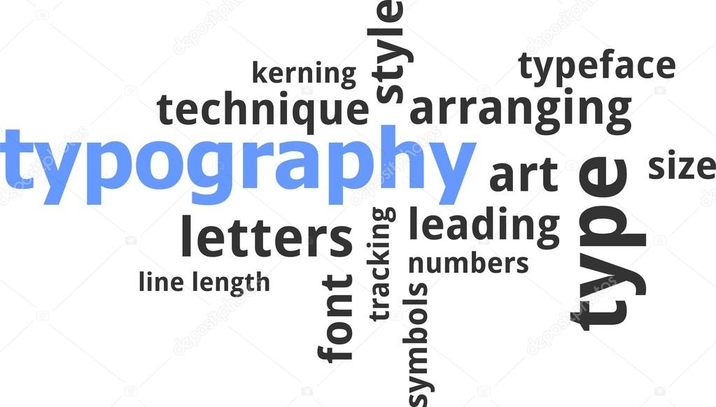 word cloud - typography