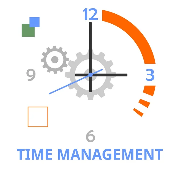 Illustration - time management — Stock Vector