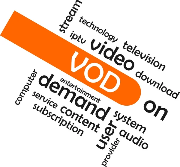 Word cloud - vod — Stockvector