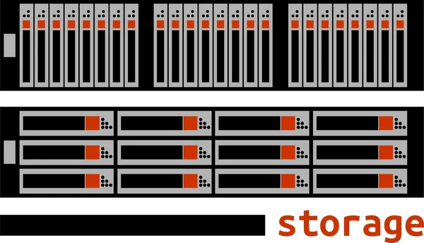 Vector - computer opslag — Stockvector