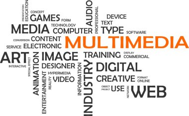 kelime bulutu - Multimedya