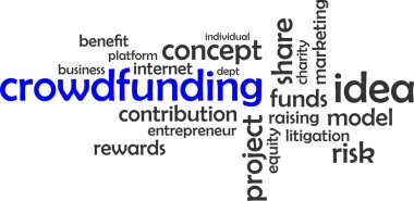 Kelime bulutu - crowdfunding