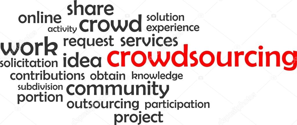Word cloud - crowdsourcing — Stock Vector © masterart #69791227