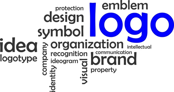 Word cloud - logotyp — Stock vektor