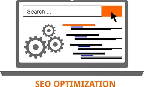 Vector - SEO optimización — Vector de stock