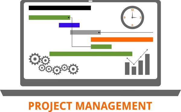 Vektor - Projektmanagement — Stockvektor