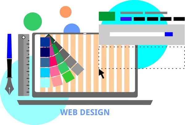 Vektor - web design — Stockový vektor