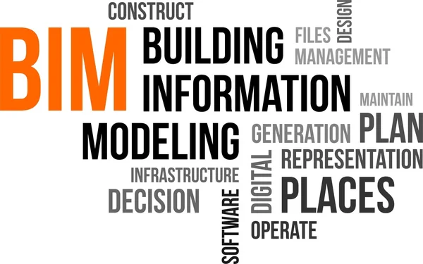 Word cloud - bim — Stockvector