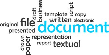 bulut kelime - belge