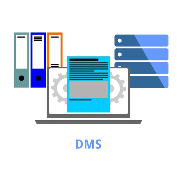 Vecteur - système de gestion des documents — Image vectorielle