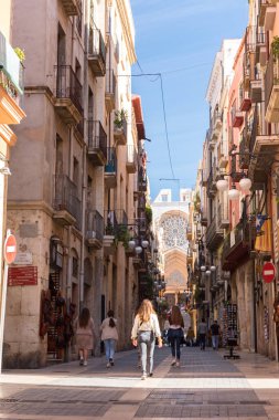 Tarragona, İspanya: 27 Eylül: İspanya 'nın Tarragona şehrinde güneşli bir gün - UNESCO' nun Dünya Mirası Alanı.