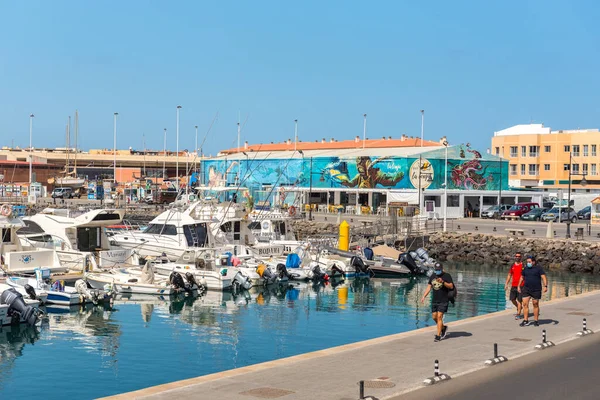 Corralejo Fuerteventura Spain 2020 Sunny Day Corralejo Port Corralejo Fuerteventura — 스톡 사진