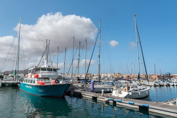 Corralejo Fuerteventura Ισπανία 2020 Σεπτεμβρίου Ferry Lobos Στο Λιμάνι Corralejo — Φωτογραφία Αρχείου