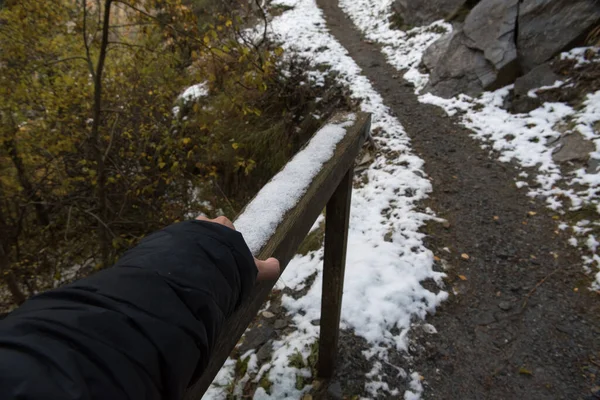 Man Rechtzaak Pyreneeën — Stockfoto