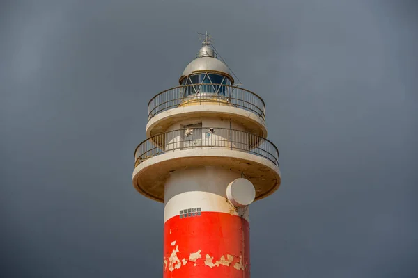 Sunset Lighthouse Faro Toston Cotillo Fuerteventura Espanha Verão — Fotografia de Stock