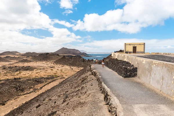 Isla Lobos Fuerteventura Spanje 2020 Oktober Vuurtoren Isla Lobos Fuerteventura — Stockfoto