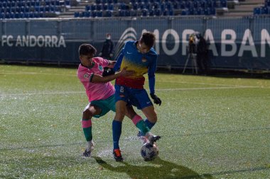 SEGUNDA GRUPO 3 FC ANDORRA 1 - 1 FC BARCELONA B BARCELONA BÖLGESİ İÇİN İÇERİNDE BAŞLADI