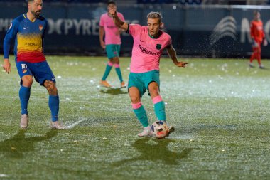 EnCAMP, ANDORRA: 2020 Kasım 7: SEGUNDA GRUPO 3 FC ANDORRA 1 - 1 FC BARCELONA BARCELONB İÇİN İŞLETİLERİNDE İŞTİRİM