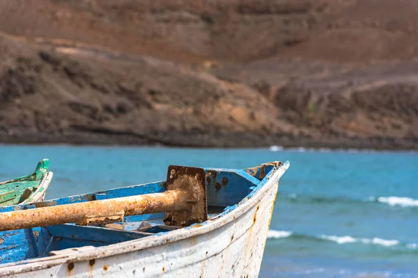 Boats Beach Pozo Negro Island Fuerteventura Spain — Stock Photo, Image