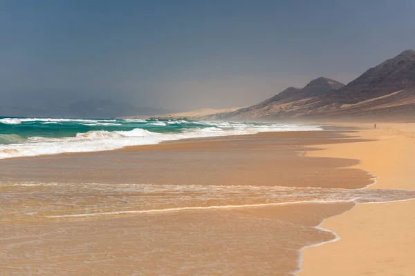 Panenské Pláže Ostrově Fuerteventura Pláž Cofete Ostrově Fuerteventura Španělsko — Stock fotografie