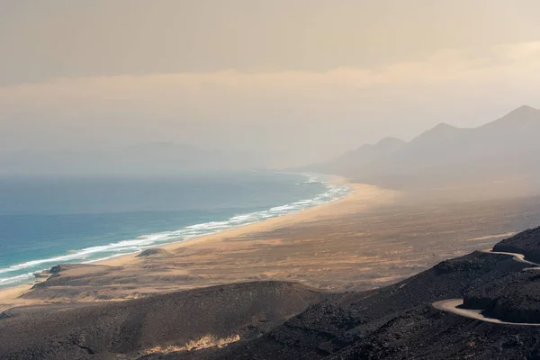 Landschap Van Stranden Van Cofete Fuerteventura Spanje — Stockfoto