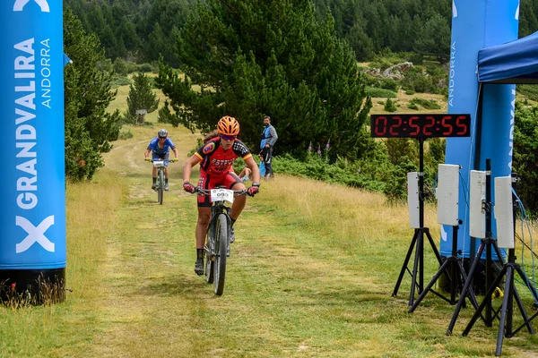 Parc Natural Del Alt Urgell Lleida España 2019 Julio Ciclistas — Foto de Stock