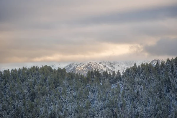 Arinsal Andorra Pireneler Karlı Gün Batımı — Stok fotoğraf