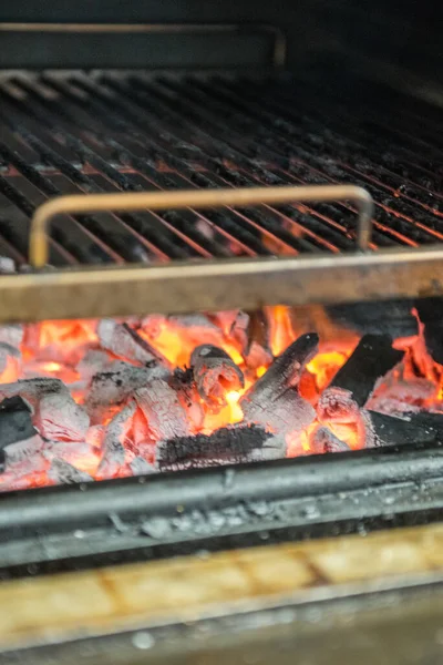 Forno Carbonio Cucinare Alla Griglia — Foto Stock