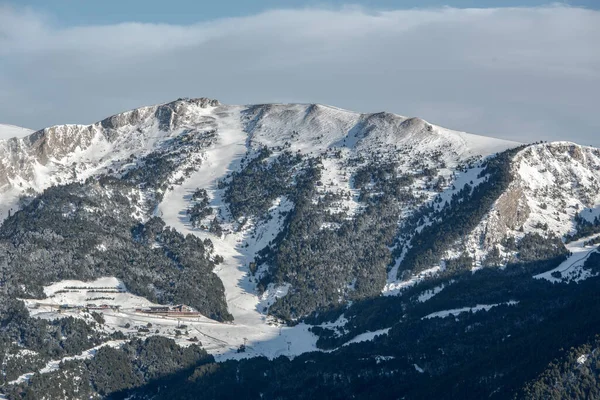 Montagne Nei Pirenei Andorra Inverno Con Molta Neve — Foto Stock