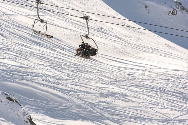 Pas Casa Andorra January 2021 Sunny Day Pyrenees Grandvalira Ski — 스톡 사진