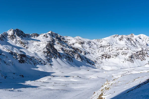 Ordino Arcalis Dalla Stazione Pirenei Grandvalira Nell Inverno 2021 — Foto Stock
